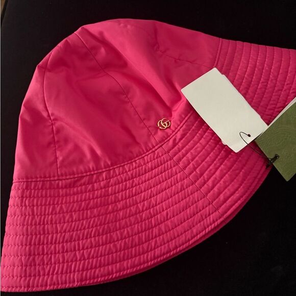 Brand new with tags Gucci Pink Bucket Hat Womens m 57 cm - Picture 4 of 4